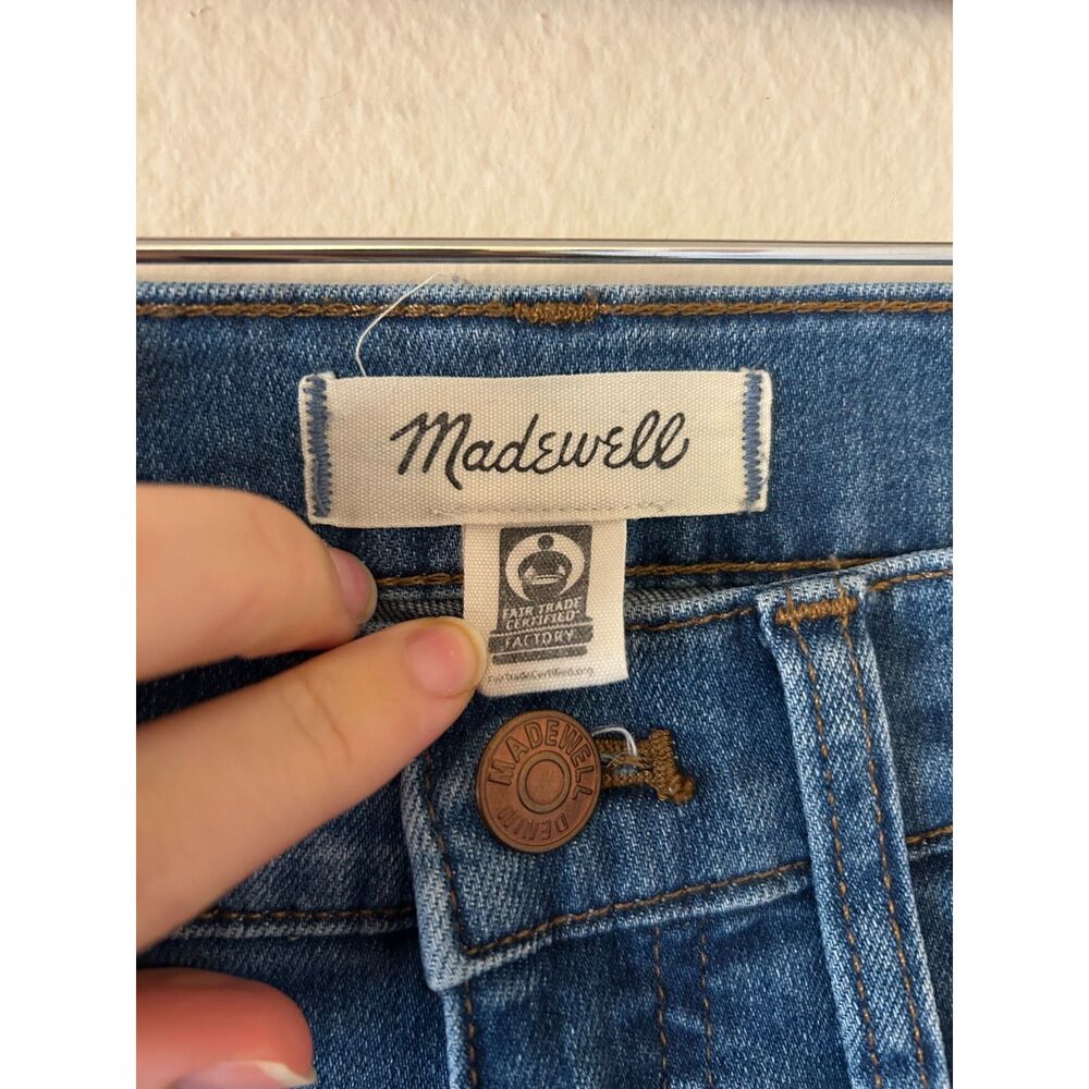 Madewell Cali Demi‎ Boot High-Rise Jeans in Dark Blue Wash Size 28T - Picture 5 of 9